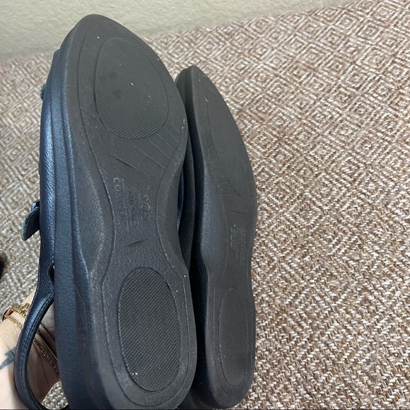 SAS Womens Sandals Tripad Comfort Shoe Sz 10.5N Cushion Pierced Leather Blue EUC - Picture 7 of 9